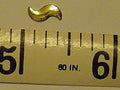 1gr5X10mm  NAILHEAD SQUIGGLES GOLD HOTFIX