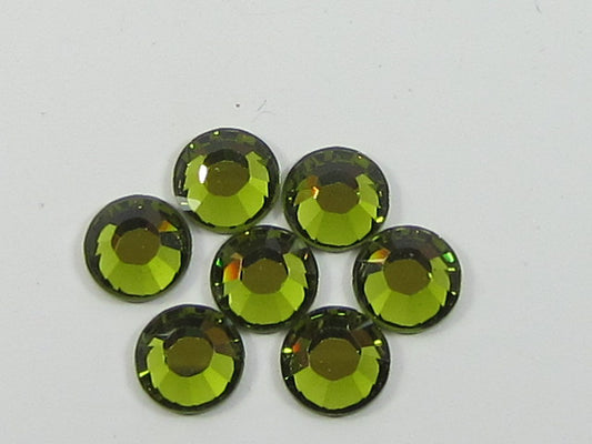 9ss OLIVINE (maxima) FLAT BACK PRECIOSA Rhinestones 1gr.