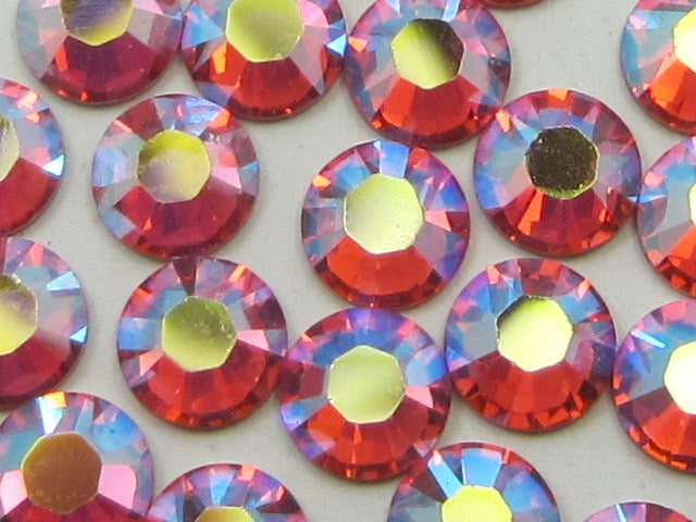 9ss PADPARADSCHA AB FLAT BACK European Rhinestones 1gr