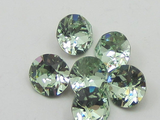 1gr 3pp CHRYSOLITE FOILED POINTED BACK European Rhinestones