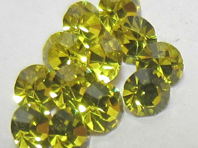 1gr 14pp CITRINE (maxima)POINTED BACK PRECIOSA Rhinestones