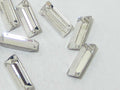 12pcs 4X2mm CRYSTAL BAGUETTE FOILED POINTED BACK BRILLIANCE Rhinestones