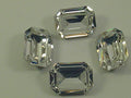 12pcs. 8X6mm CRYSTAL OCTAGON FOILED POINTED BACK European Rhinestones