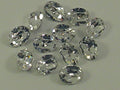 12pcs. 6X4mm CRYSTAL OVAL FOILED POINTED BACK European Rhinestones