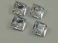 24pcs 5mm CRYSTAL SQUARE FOILED POINTED BACK European Rhinestones