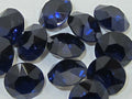 12pcs. 39ss DARK INDIGO FOILED POINTED BACK European Rhinestones