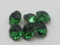1gr 3pp DARK MOSS GREEN FOILED POINTED BACK European Rhinestones