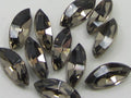 24pcs 6X3mm NAVETTE GREIGE FOILED POINTED BACK European Rhinestones