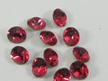 1gr 18pp INDIAN PINK FOILED POINTED BACK European Rhinestones