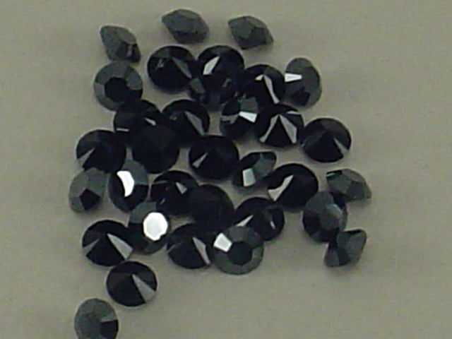 1gr 8pp JET HEMATITE FOILED POINTED BACK PRECIOSA Rhinestone