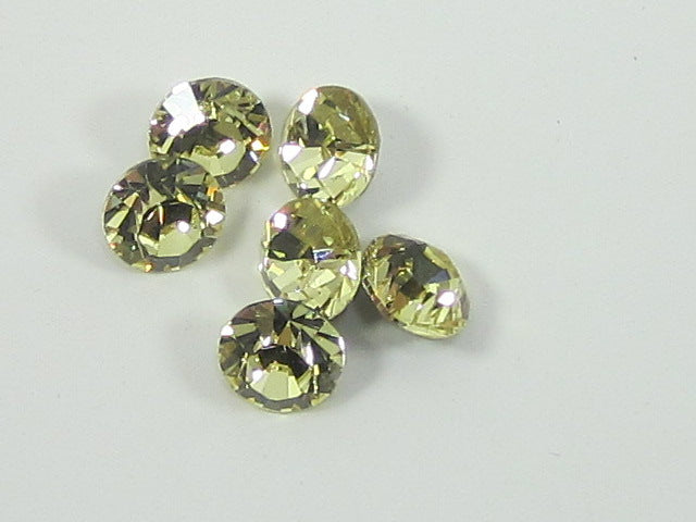 72pcs 24ss JONQUIL FOILED POINTED BACK European Rhinestones