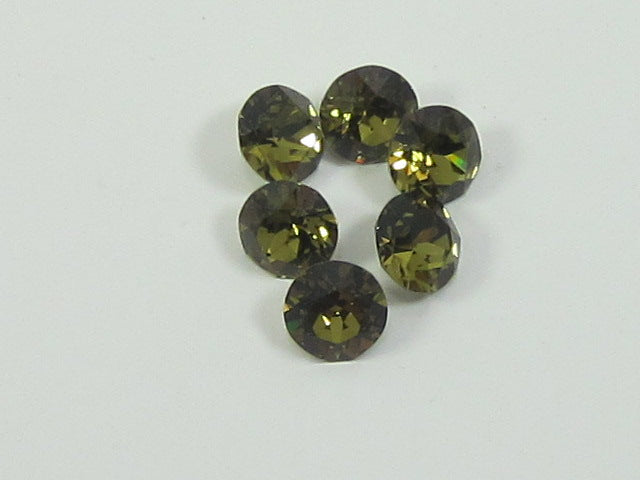 72pcs 24ss KHAKI FOILED POINTED BACK European Rhinestones