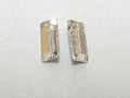 12pcs 4X2mm LT. GOLD QUARTZ (maxima) BAGUETTE FOILED POINTED BACK PRECIOSA  Rhinestones
