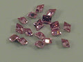 36pcs 2mm LIGHT ROSE SQUARE FOILED POINTED BACK European Rhinestones