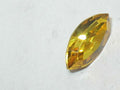 6pcs. 10x5mm LT. TOPAZ NAVETTE FOILED POINTED BACK STAR BRIGHT Rhinestones