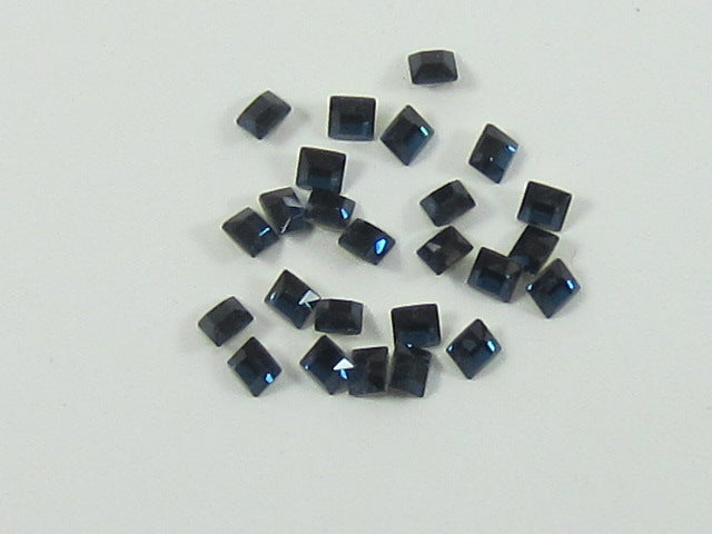 36pcs 2mm MONTANA SQUARE FOILED POINTED BACK European Rhinestones