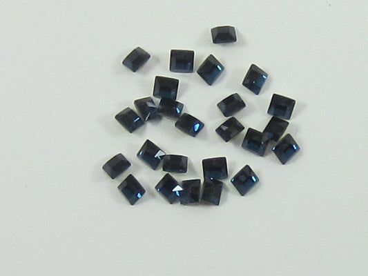 36pcs 2mm MONTANA SQUARE FOILED POINTED BACK European Rhinestones