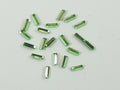 24pcs. 5X2.5mm PERIDOT BAGUETTE FOILED POINTED BACK European Rhinestones
