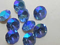 1gr 18pp SAPPHIRE AB FOILED POINTED BACK STAR BRIGHT Rhinestones