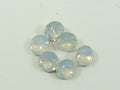 1gr 18pp WHITE OPAL FOILED POINTED BACK European Rhinestones