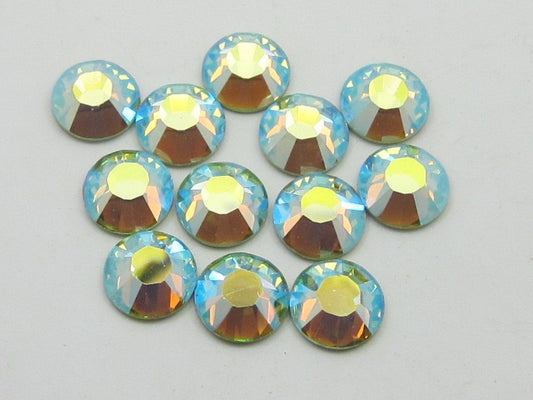 16ss PERIDOT AB (viva) FLAT BACK PRECIOSA Rhinestones 1gr