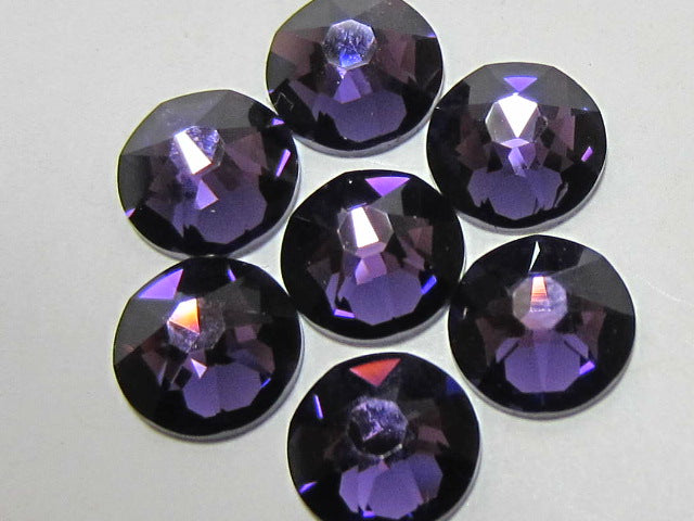 5ss PURPLE VELVET FLAT BACK STAR BRIGHT  Rhinestones 1gr.