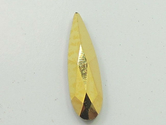 12 Pcs 6x1.7mm RAINDROP AURUM FLAT BACK European Rhinestones