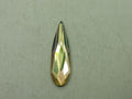 12 pcs. 6X1.7mm RAINDROP LUMINOUS GREEN FLAT BACK European Rhinestones
