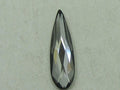 12 pcs. 14x3.9mm RAINDROP SILVER NIGHT FLAT BACK  European Rhinestones