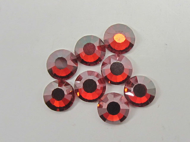 20ss RED FLAME (viva) FLAT BACK PRECIOSA Rhinestones 72pcs