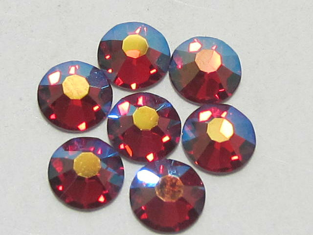 20ss RED VELVET AB (maxima) FLATBACK PRECIOSA Rhinestones 72pcs
