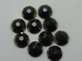 20ss JET/DORADO GOLD RIMMED FLAT BACK European Rhinestones 72pcs