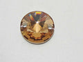 6 pcs. 10mm REVOLI SEW ON LIGHT COLORADO TOPAZ STAR BRIGHT FLATBACK Rhinestones