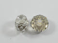 6 pcs. 12mm RONDELLE BEAD SILVER SHADE LG. HOLE  European Bead