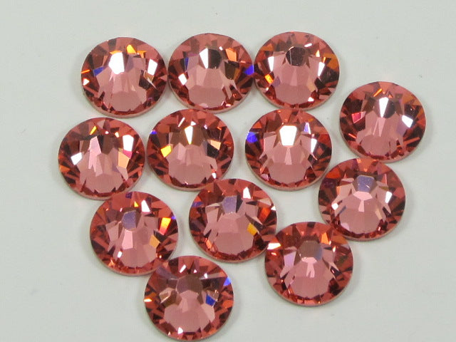 20ss ROSE PEACH FLAT BACK STAR BRIGHT Rhinestones 72pcs