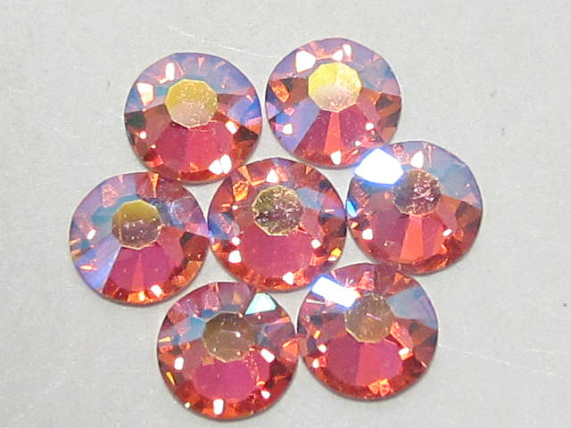 20ss ROSE PEACH AB (viva) FLAT BACK PRECIOSA Rhinestones 72pcs
