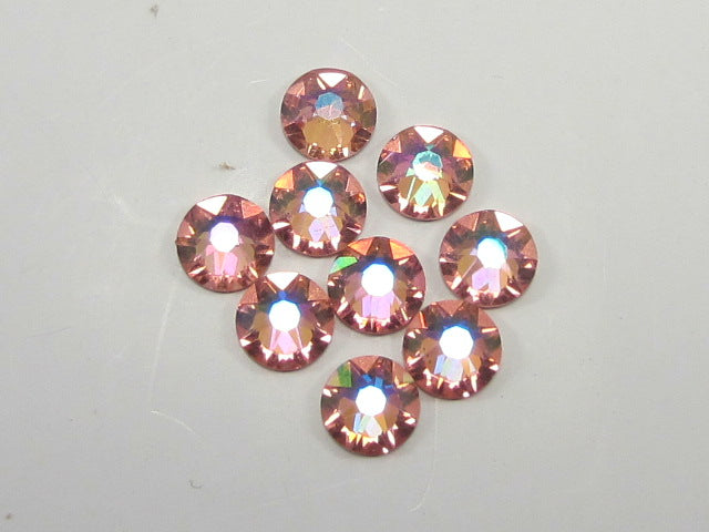 5ss ROSE PEACH GLACIER BLUE FLAT BACK European Rhinestones 1gr.