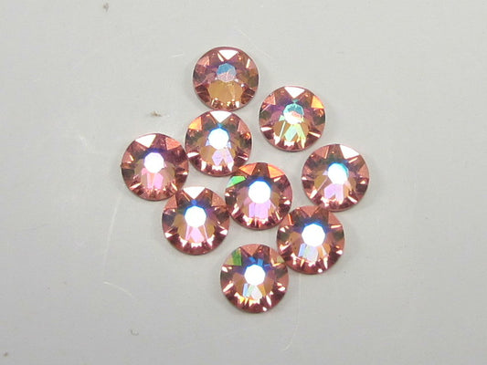 5ss ROSE PEACH GLACIER BLUE FLAT BACK European Rhinestones 1gr.