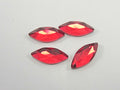 6 Pcs 14x6mm MARQUISE SCARLET FLAT BACK STAR BRIGHT Rhinestones