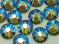 40ss TANGERINE SHIMMER FLAT BACK BRILLIANCE Rhinestones 12pcs.