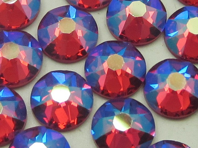 5ss FUCHSIA SHIMMER FLAT BACK STAR BRIGHT Rhinestones 1gr.