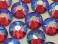 12ss FUCHSIA SHIMMER FLAT BACK European Rhinestones 1gr.