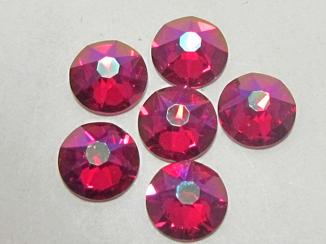 30ss ROSE SHIMMER FLAT BACK European Rhinestones 18pcs.