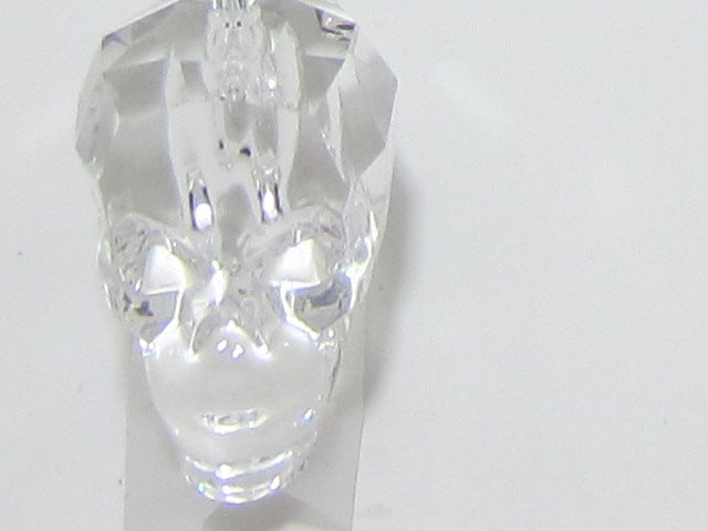 2 Pcs. 13mm SKULL CRYSTAL BEAD STAR BRIGHT Rhinestone