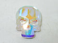 2 Pcs. 18X14mm SKULL CRYSTAL AB FLAT BACK BRILLIANCE Rhinestone