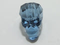 2 Pcs. 19mm SKULL BEAD DENIM BLUE  European Rhinestones