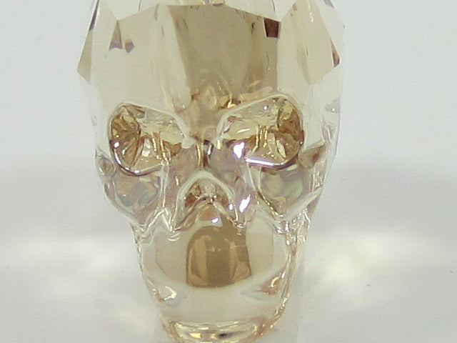 1 Pc. 13mm SKULL BEAD GOLDEN SHADOW European Rhinestone