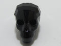2 Pcs. 19mm SKULL BEAD JET European Rhinestones