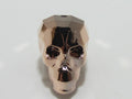 1pc. 13mm SKULL BEAD ROSE GOLD 2x European Rhinestone