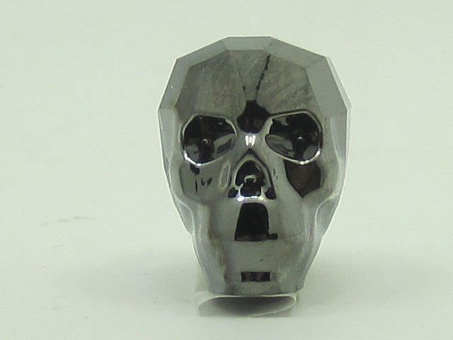 1 Pc. 19mm SKULL BEAD SILVER NIGHT 2X  European Rhinestone